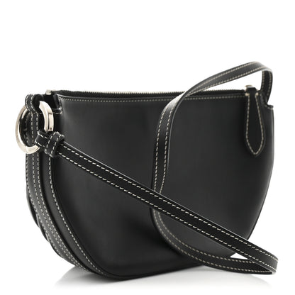 Burberry Canvas Horseferry Print Double Olympia Shoulder Bag Black 3 of 10