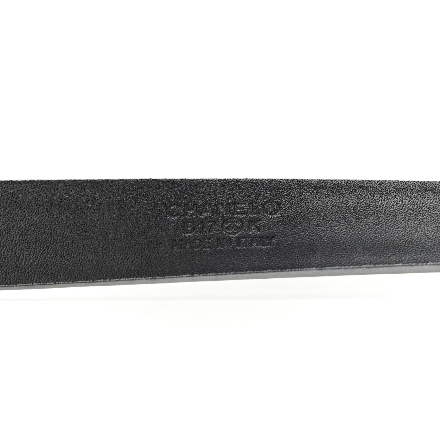 Chanel Glitter Calfskin CC Logo Skinny Belt 70 28 Silver 5 of 8