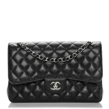 Chanel Caviar Quilted Jumbo Double Flap Black 1 of 8