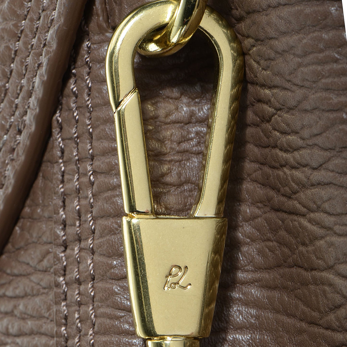 3.1 Leather Large Pashli Satchel Taupe