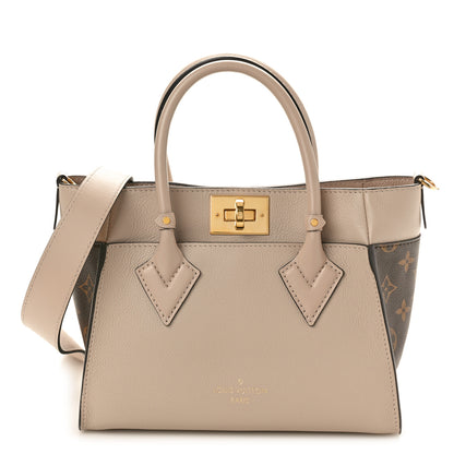 Louis Vuitton Calfskin Monogram On My Side PM Greige 1 of 9