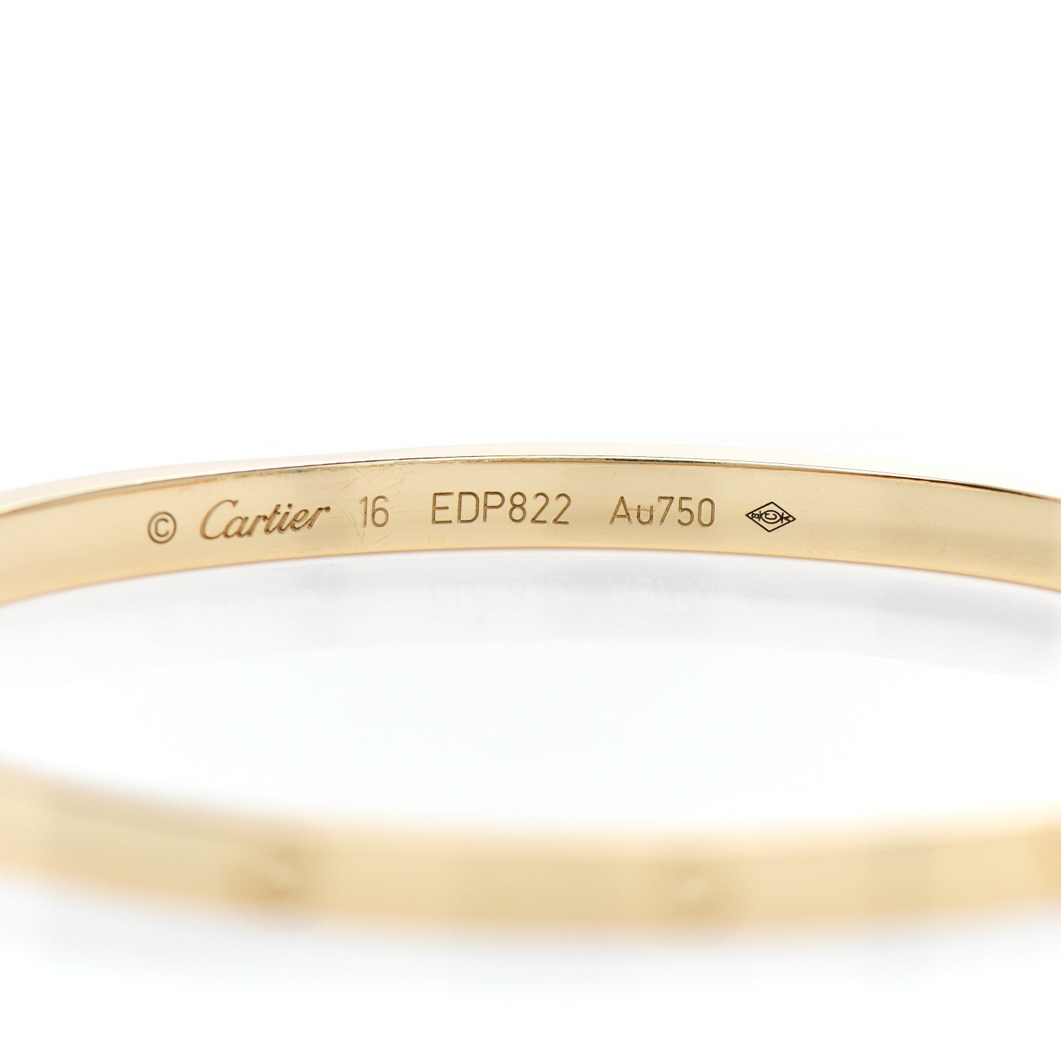 Cartier 18K Yellow Gold Small LOVE Bracelet 16 4 of 6