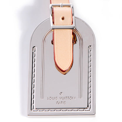 Louis Vuitton Luggage Tag Key Holder Silver 6 of 7