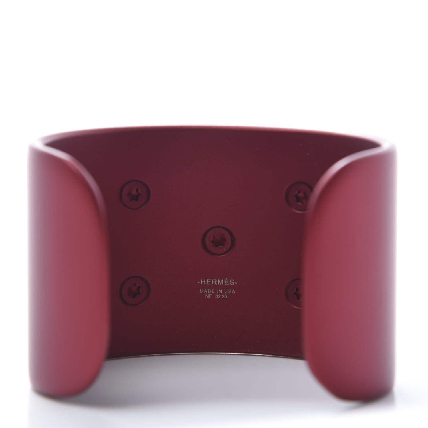 Hermes Aluminium Sunset Collier De Chien CDC Bracelet T2 Rouge H 2 of 5
