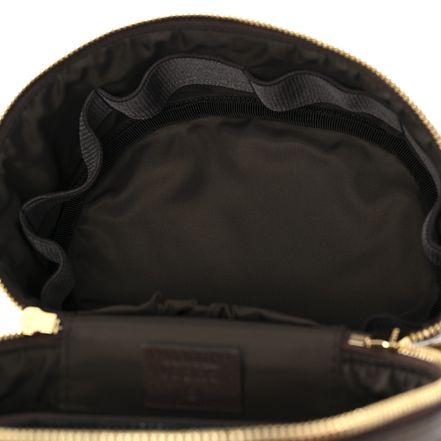 Gucci GG Supreme Monogram Textured Calfskin Web Ophidia Vanity Cosmetic Case Beige Ebony New Acero 5 of 10
