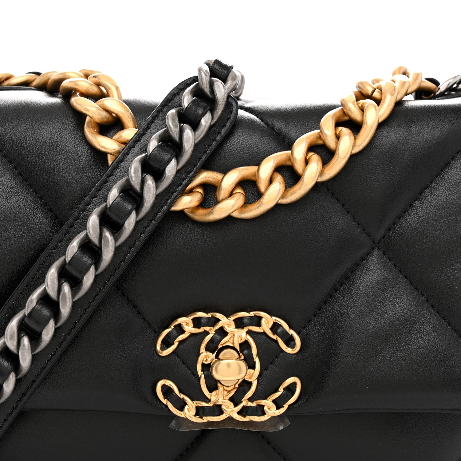 Chanel Lambskin Quilted Medium Chanel 19 Flap Black 8 of 10