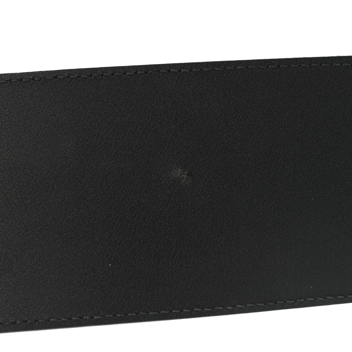 Moon Calfskin Pearl Double G 70mm Belt 100 40 Black Cream