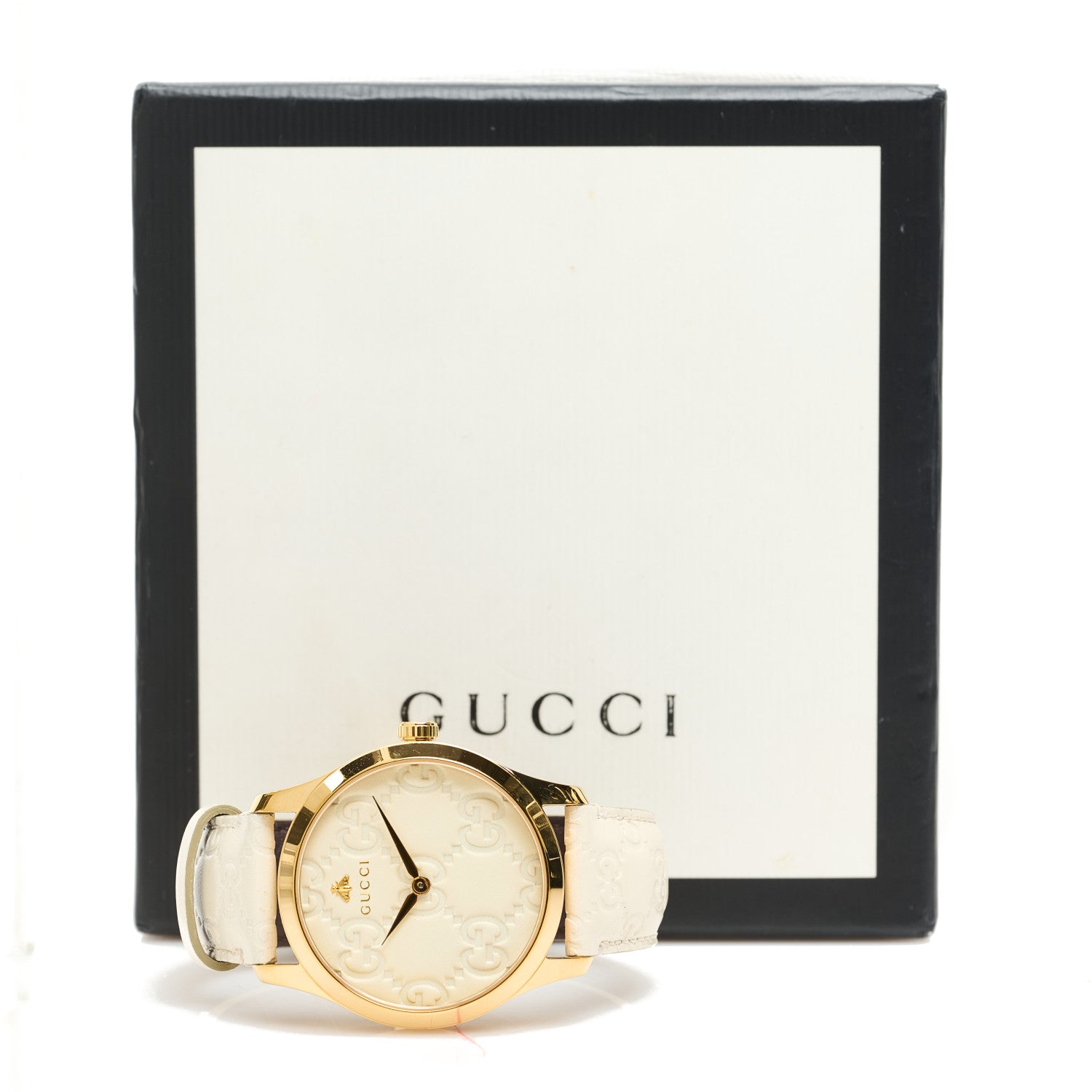 Gucci Stainless Steel Calfskin 38mm G-Timeless Quartz Watch White 5 of 5
