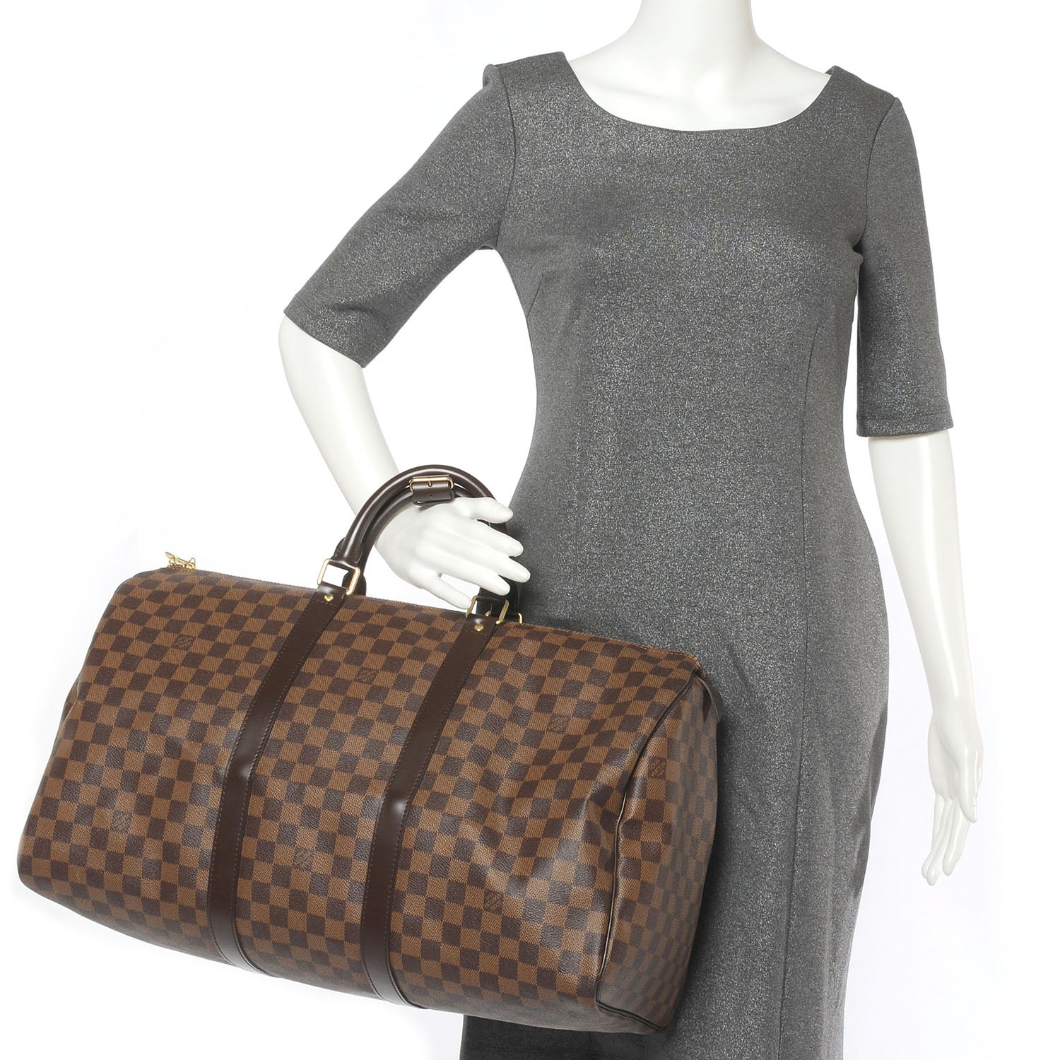 Louis Vuitton Damier Ebene Keepall 50 3 of 7