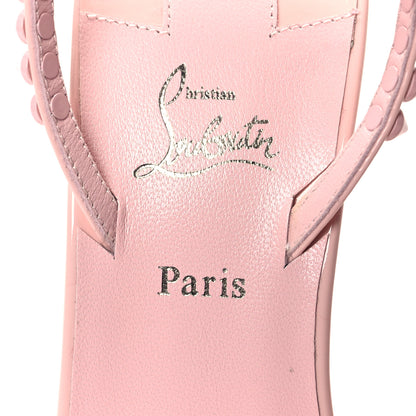 Christian Louboutin Patent So Me 100 Sandals 38.5 Rosy 7 of 8