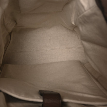 Gucci GG Supreme Monogram Medium Ophidia Double Buckle Backpack Brown 5 of 10