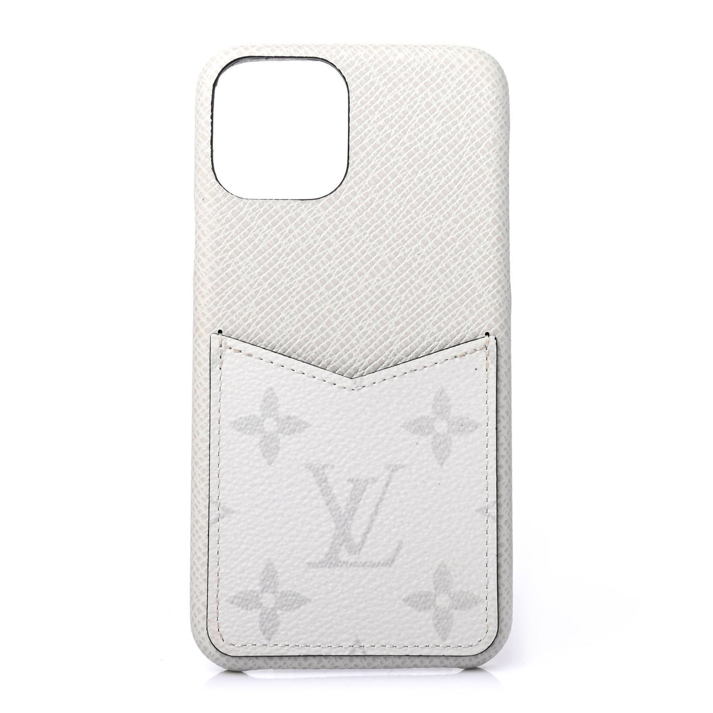 Monogram Taiga iPhone 11 Pro Bumper White