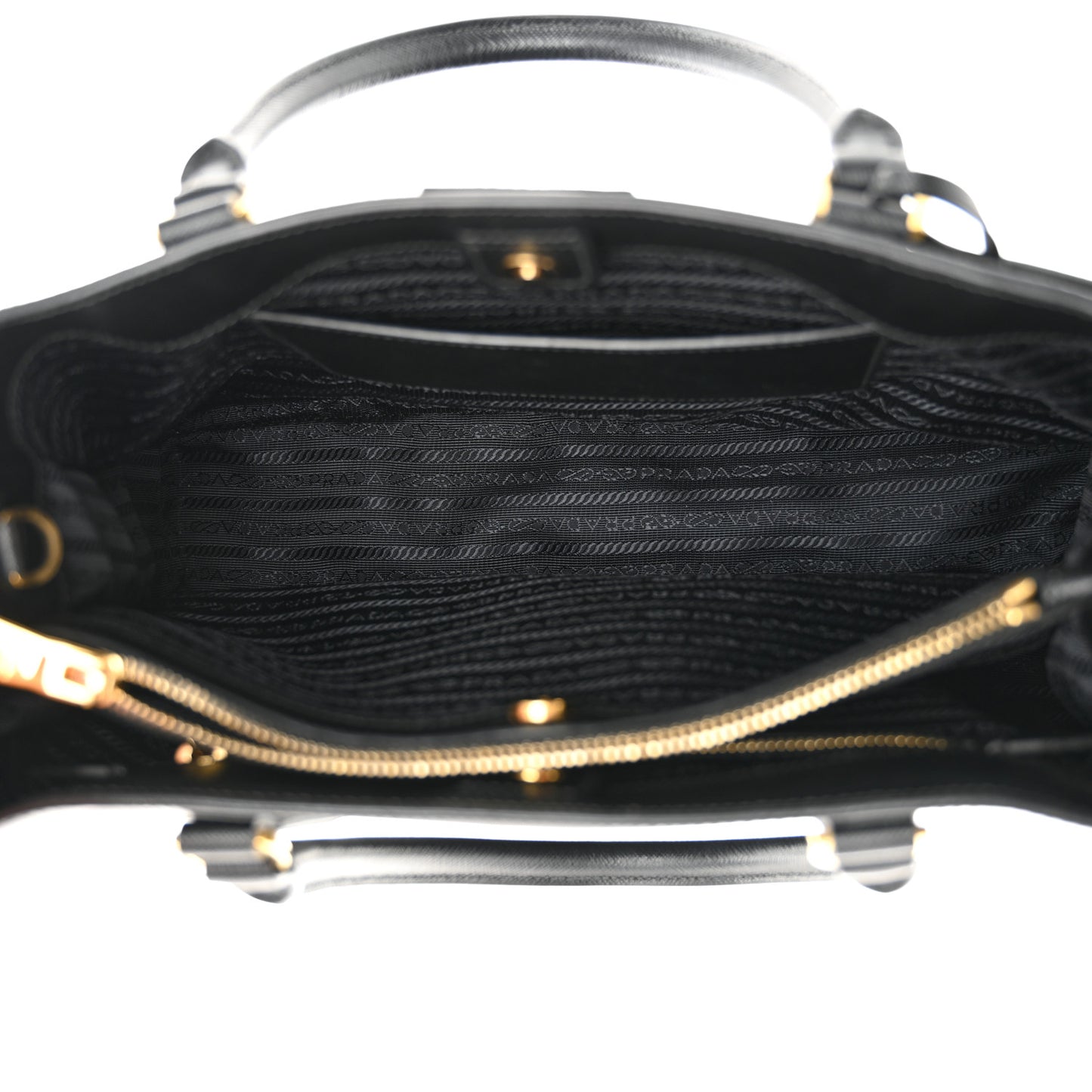 Saffiano Lux Medium Tote Black