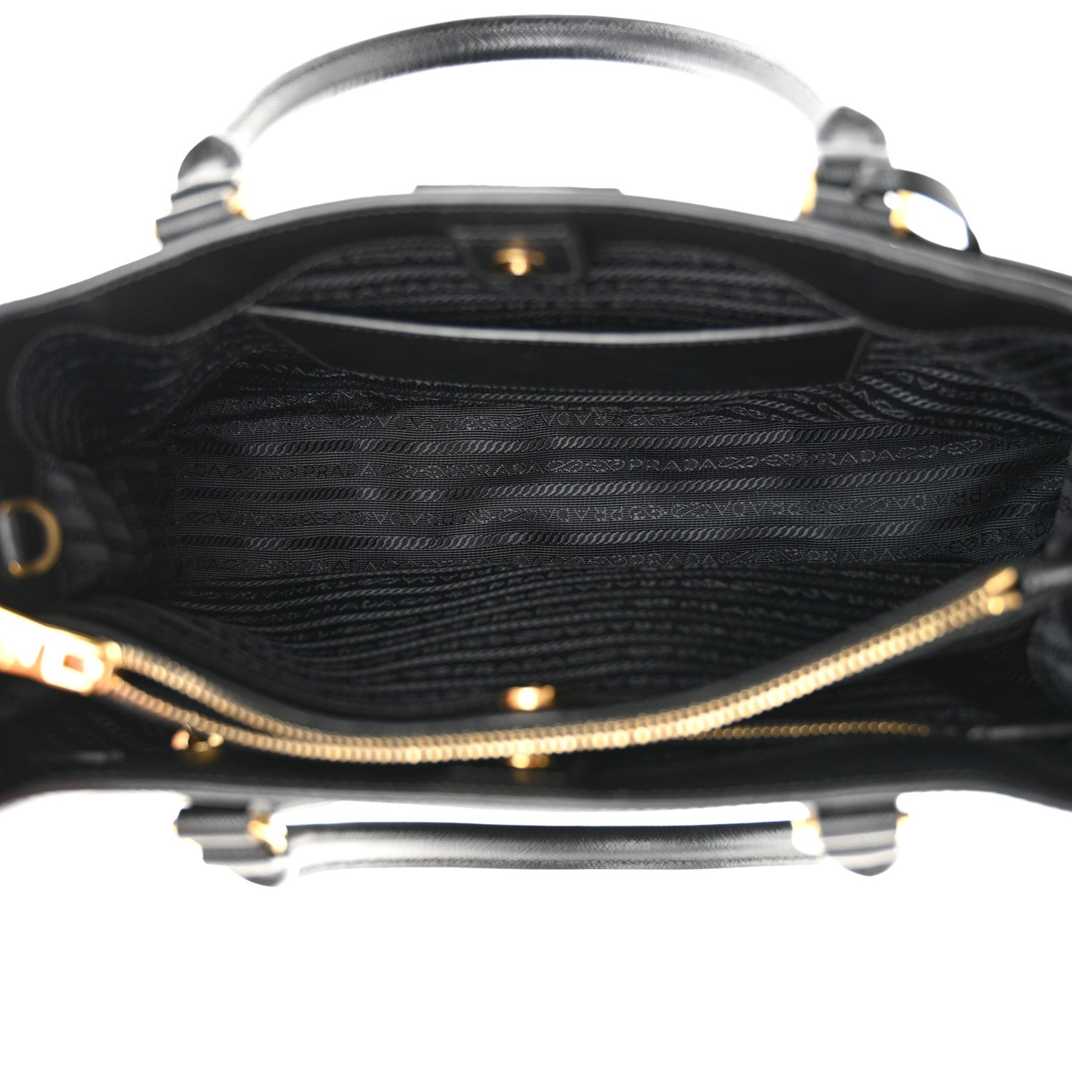 Prada Saffiano Lux Medium Tote Black 5 of 13