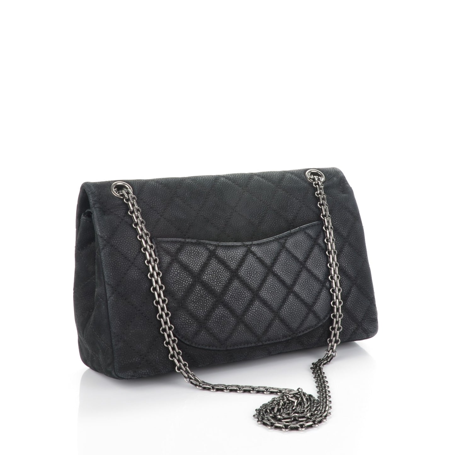 Iridescent Caviar Quilted 2.55 Reissue 226 Flap Black