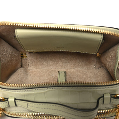 Chloe Calfskin Crocodile Embossed Mini C Vanity Bag Light Eucalyptus 5 of 10