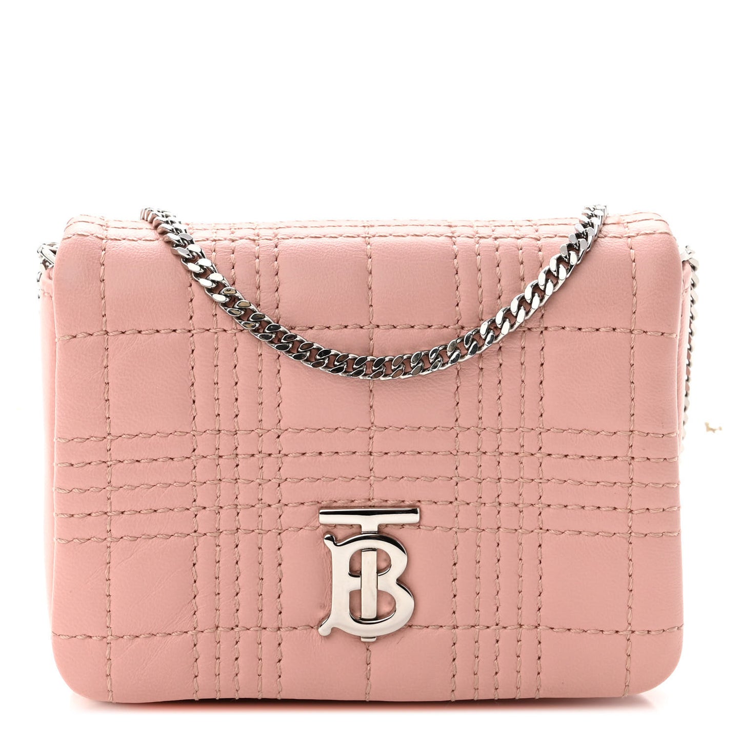 Lambskin Quilted Micro Lola Bag Blush Pink