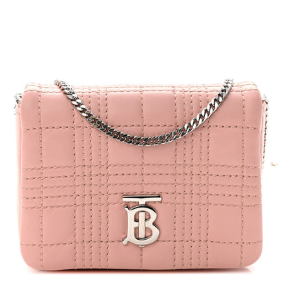 Burberry Lambskin Quilted Micro Lola Bag Blush Pink 1 of 10