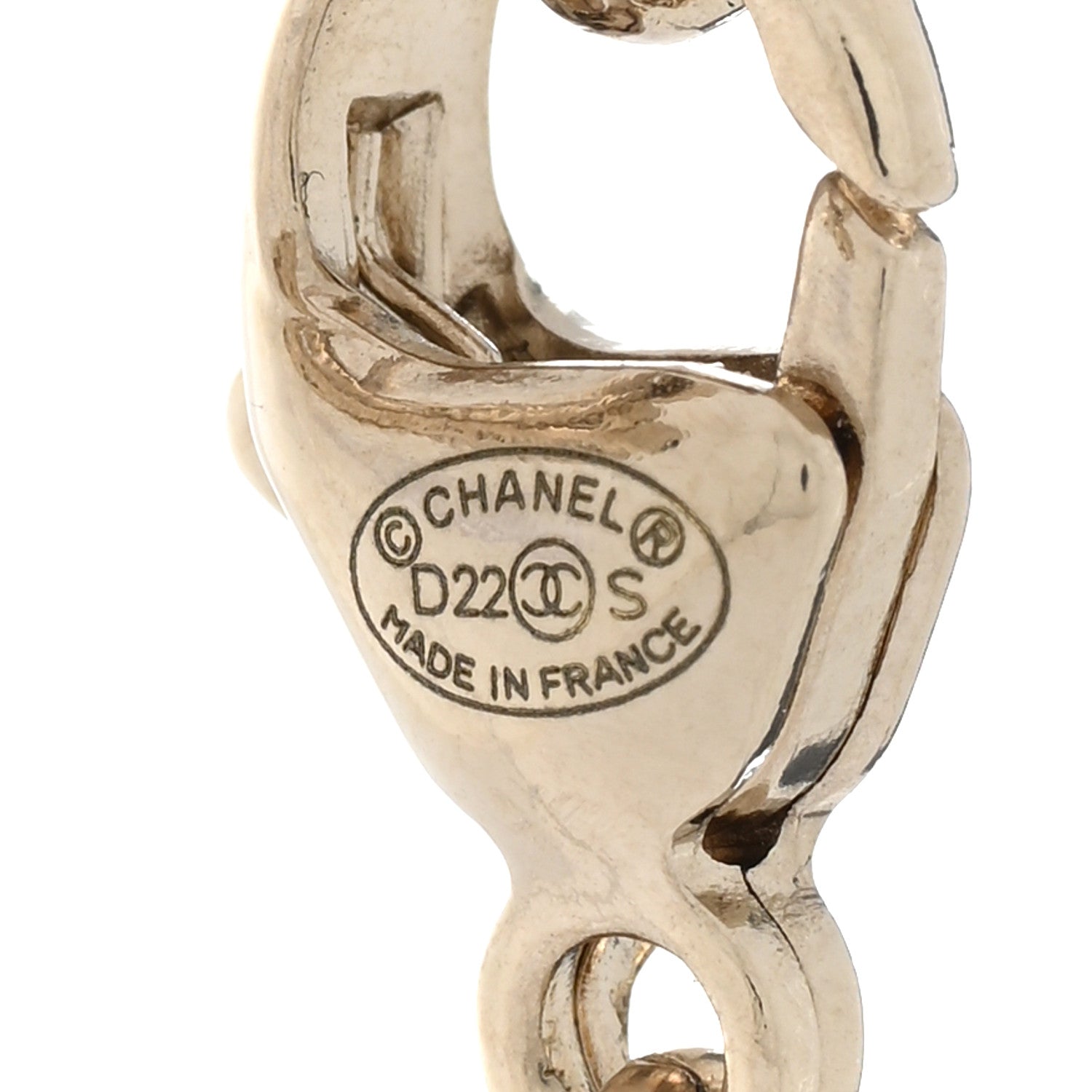 Chanel Resin CC Cube Choker Gold Pink Gold 6 of 8