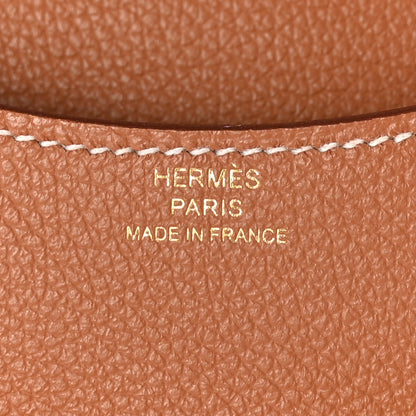 Hermes Evercolor Constance Slim Wallet Gold 6 of 8
