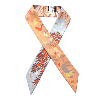 Hermes Silk Le Charme D Orphee Twilly Ciel Beige Rose 1 of 4
