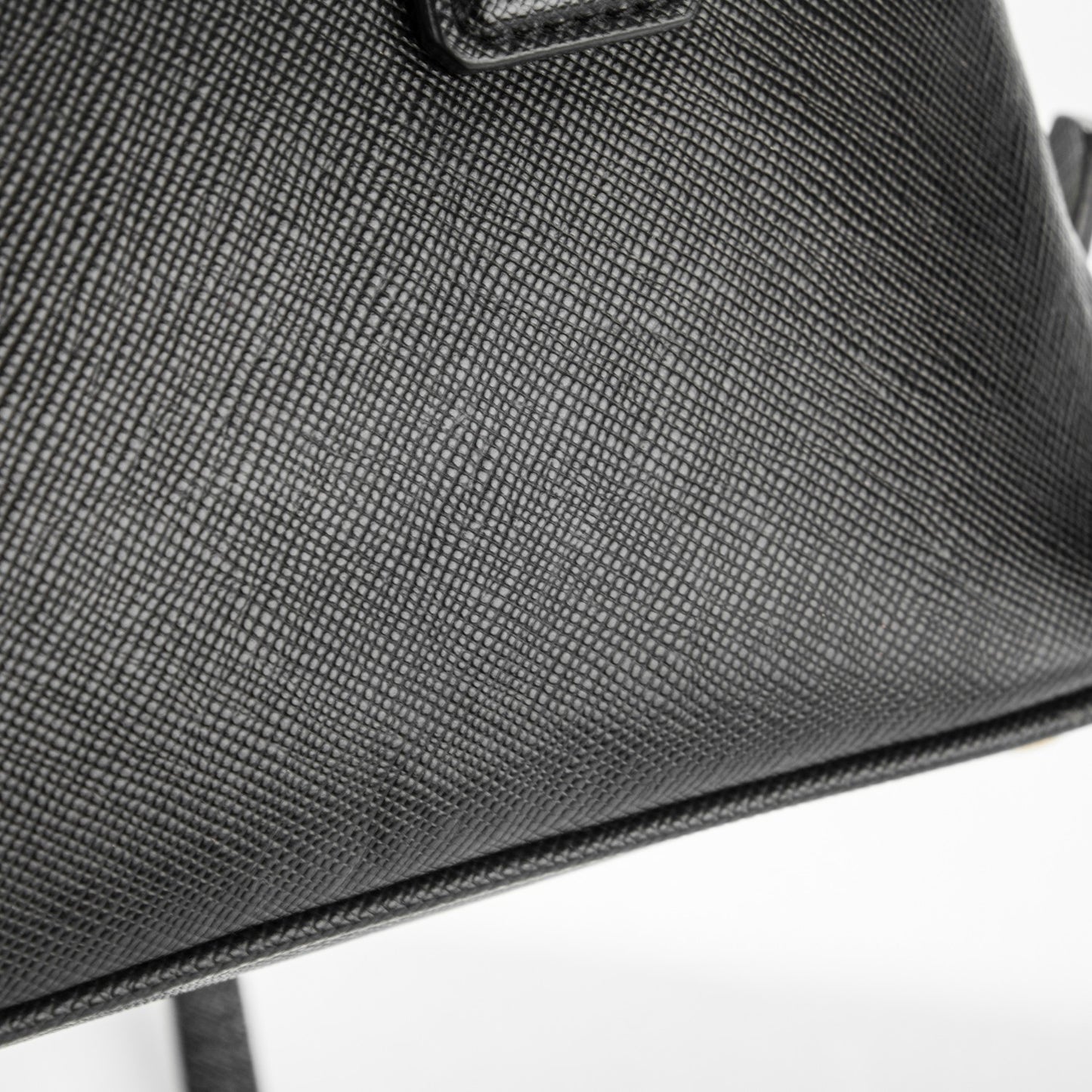 Saffiano Lux Mini Promenade Tote Black