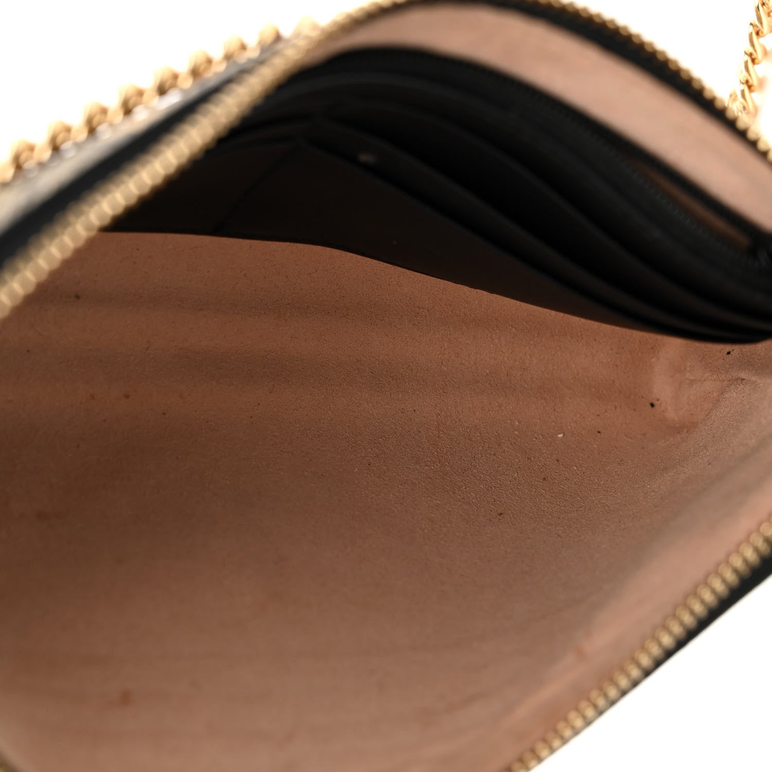 Gucci GG Supreme Monogram Bees Wrist Wallet Beige Black 5 of 12