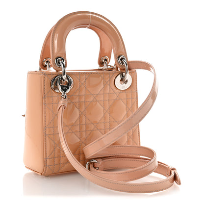 Christian Dior Patent Cannage Mini Lady Dior Rose Clair 3 of 14