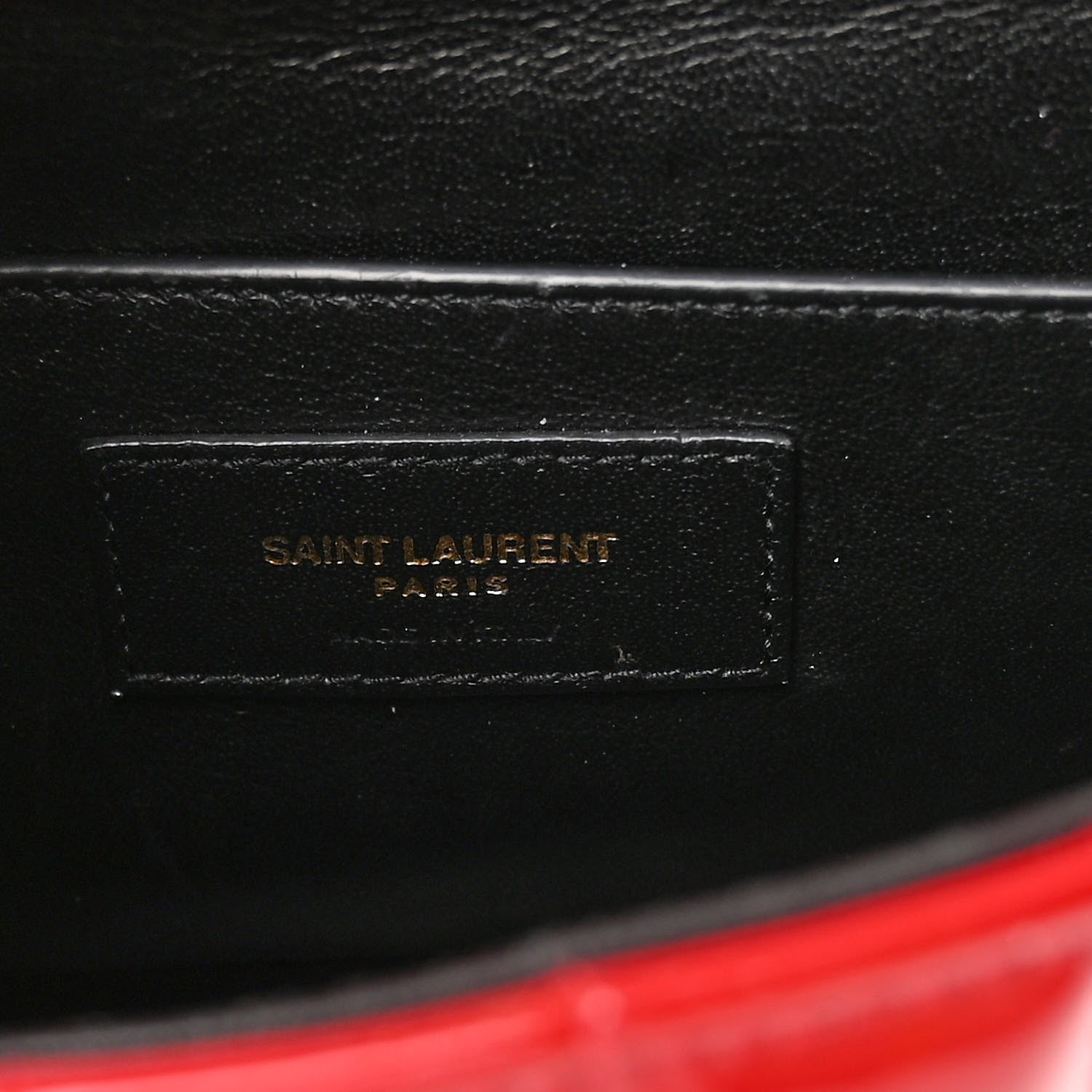 Saint Laurent Patent Calfskin Matelasse Medium Vicky Chain Bag Rouge Eros 6 of 12