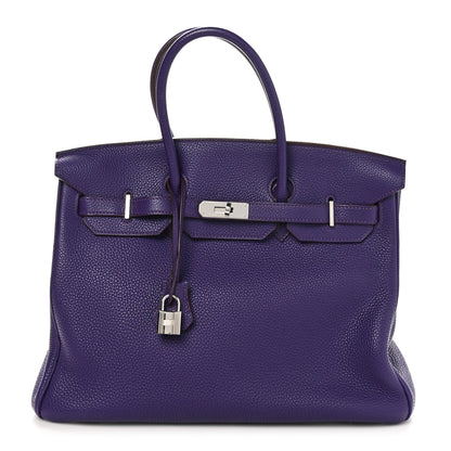 Hermes Togo Birkin 35 Iris 1 of 13