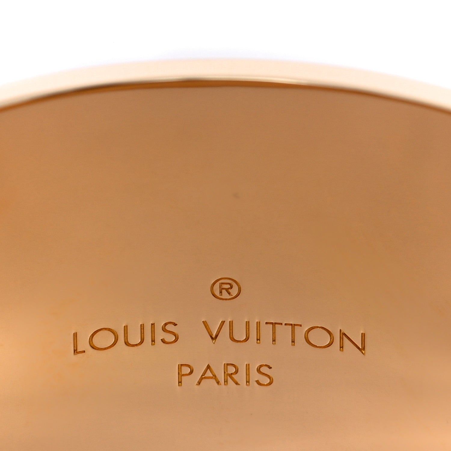 Louis Vuitton Crystal Essential V Cuff Gold 4 of 6