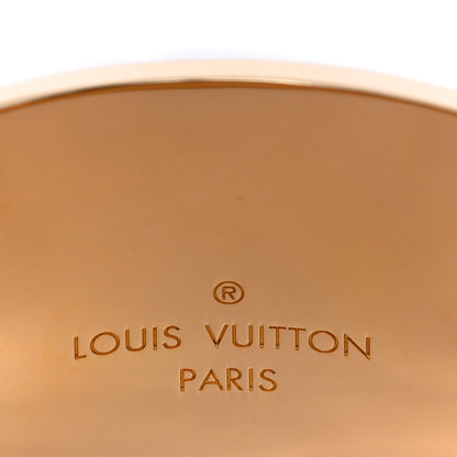 Louis Vuitton Crystal Essential V Cuff Gold 4 of 6