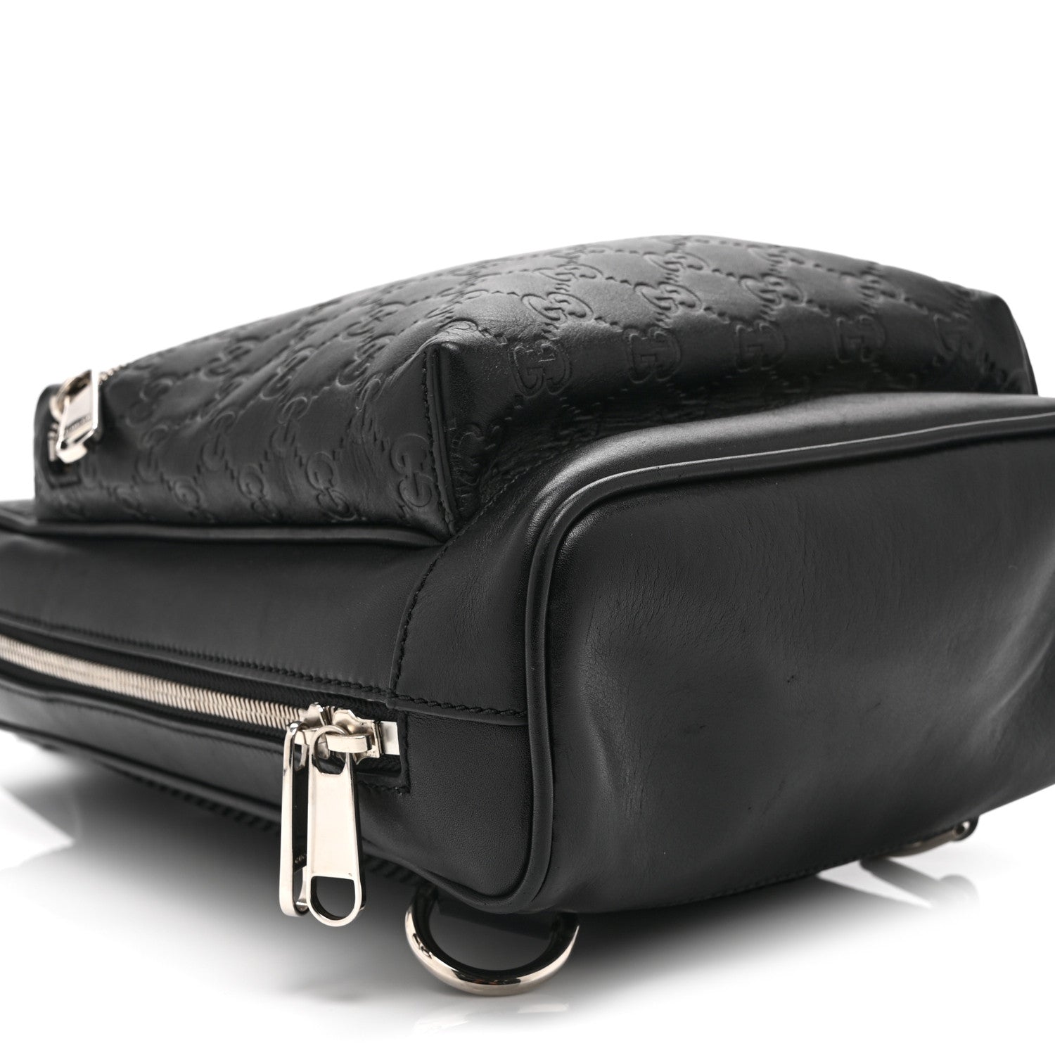 Gucci Guccissima Sling Backpack Black 10 of 11