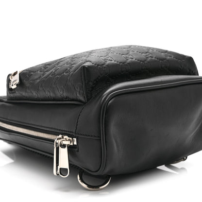Gucci Guccissima Sling Backpack Black 10 of 11