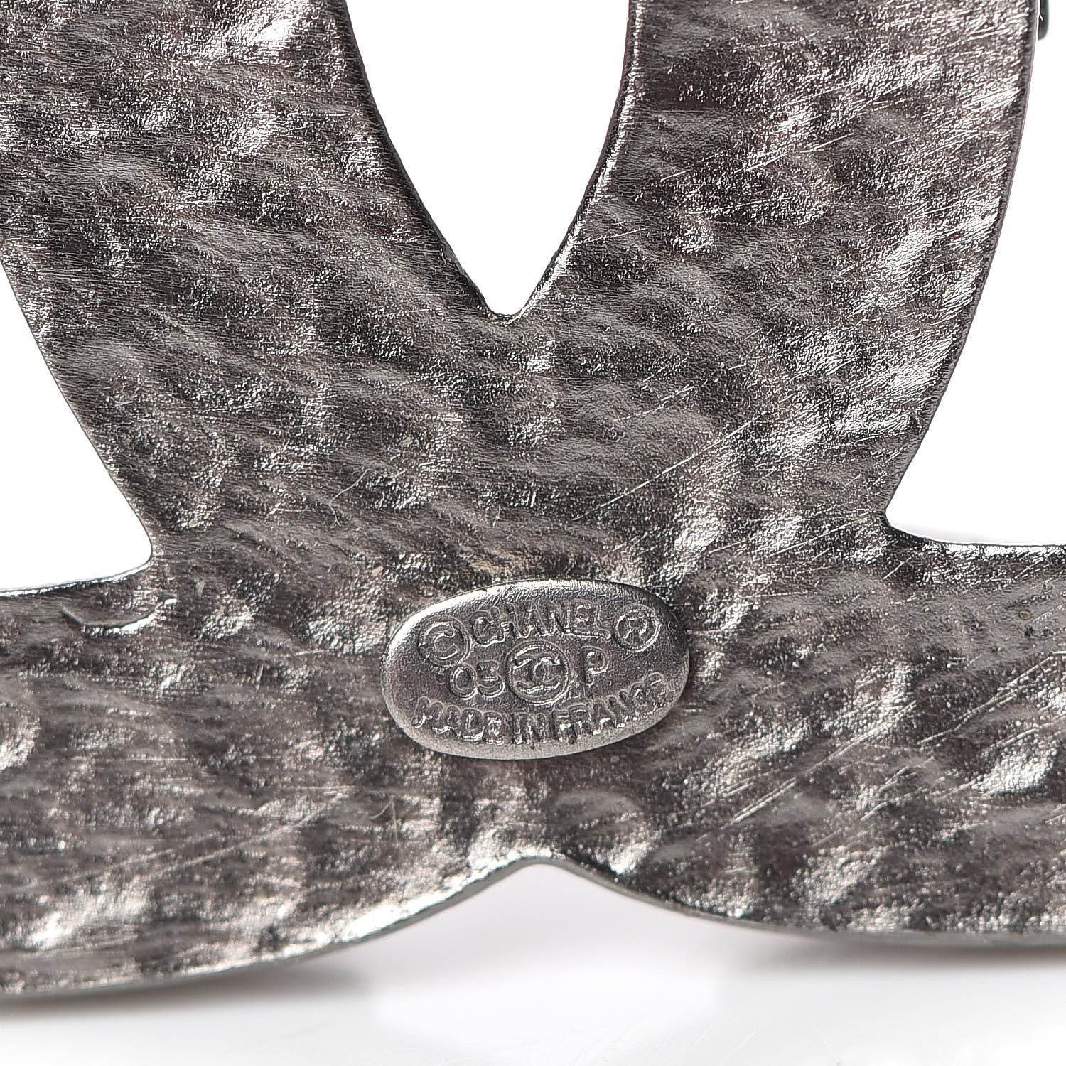 Chanel Ruthenium CC Spike Brooch 4 of 5