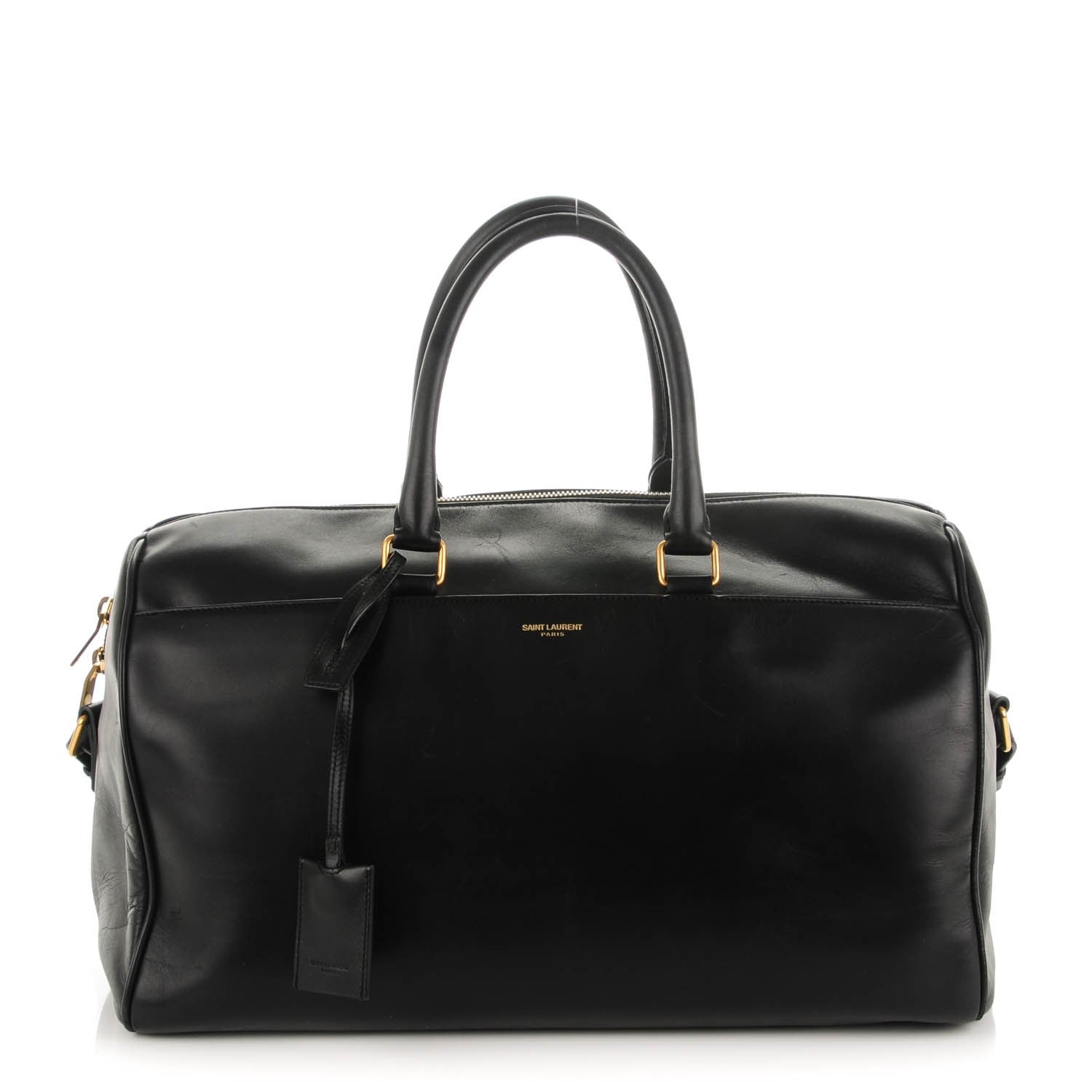 Saint Laurent Calfskin Classic Duffle 12 Black 1 of 10