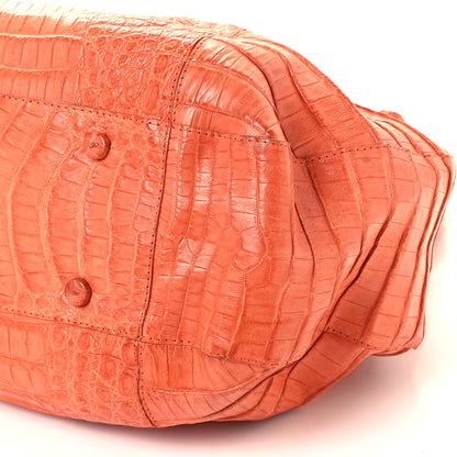 Nancy Gonzalez Crocodile Tote Orange 5 of 10