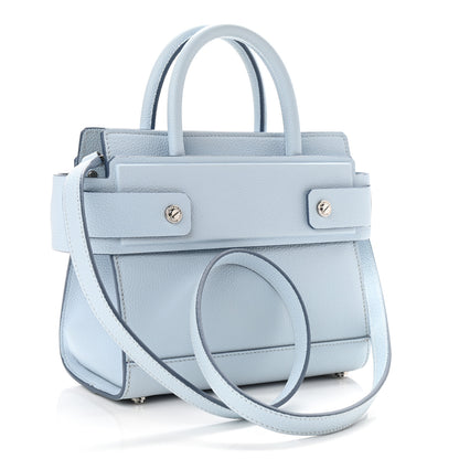 Givenchy Grained Calfskin Mini Horizon Satchel Pale Blue 2 of 9