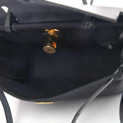 Hermes Toile Vache Hunter Herbag Zip PM 31 Black 5 of 8
