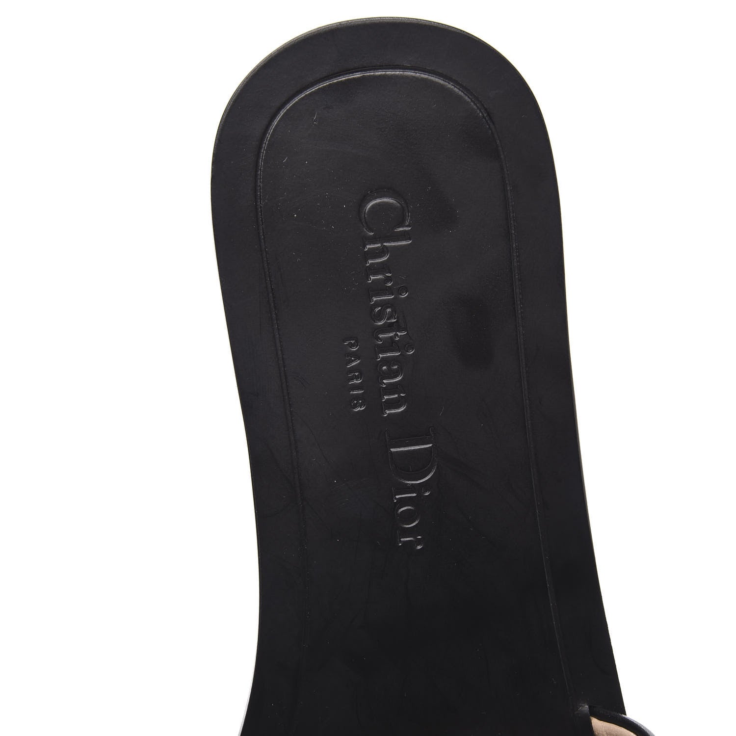 Christian Dior Calfskin Dio(r)evolution 10mm Slide Sandals 37 Black 6 of 9