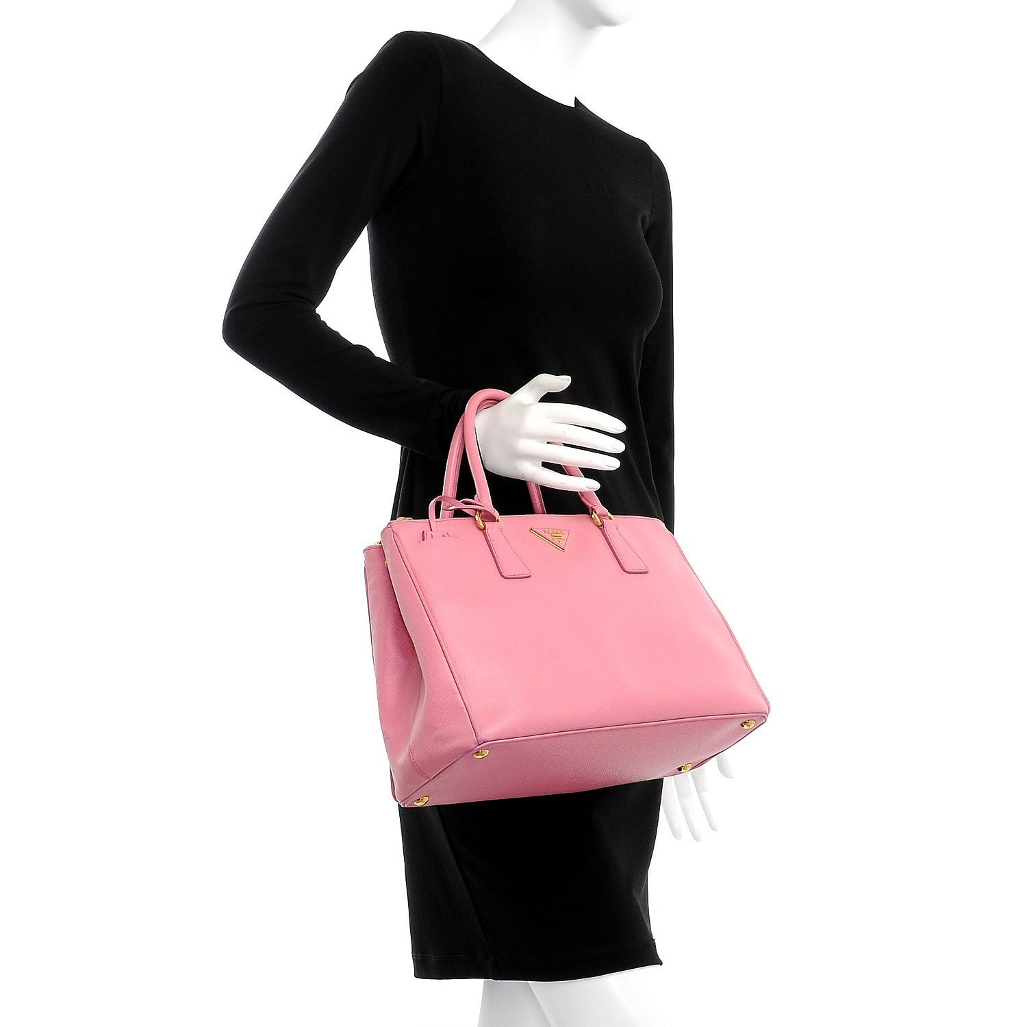 Prada Saffiano Medium Galleria Double Zip Tote Geranio 3 of 12