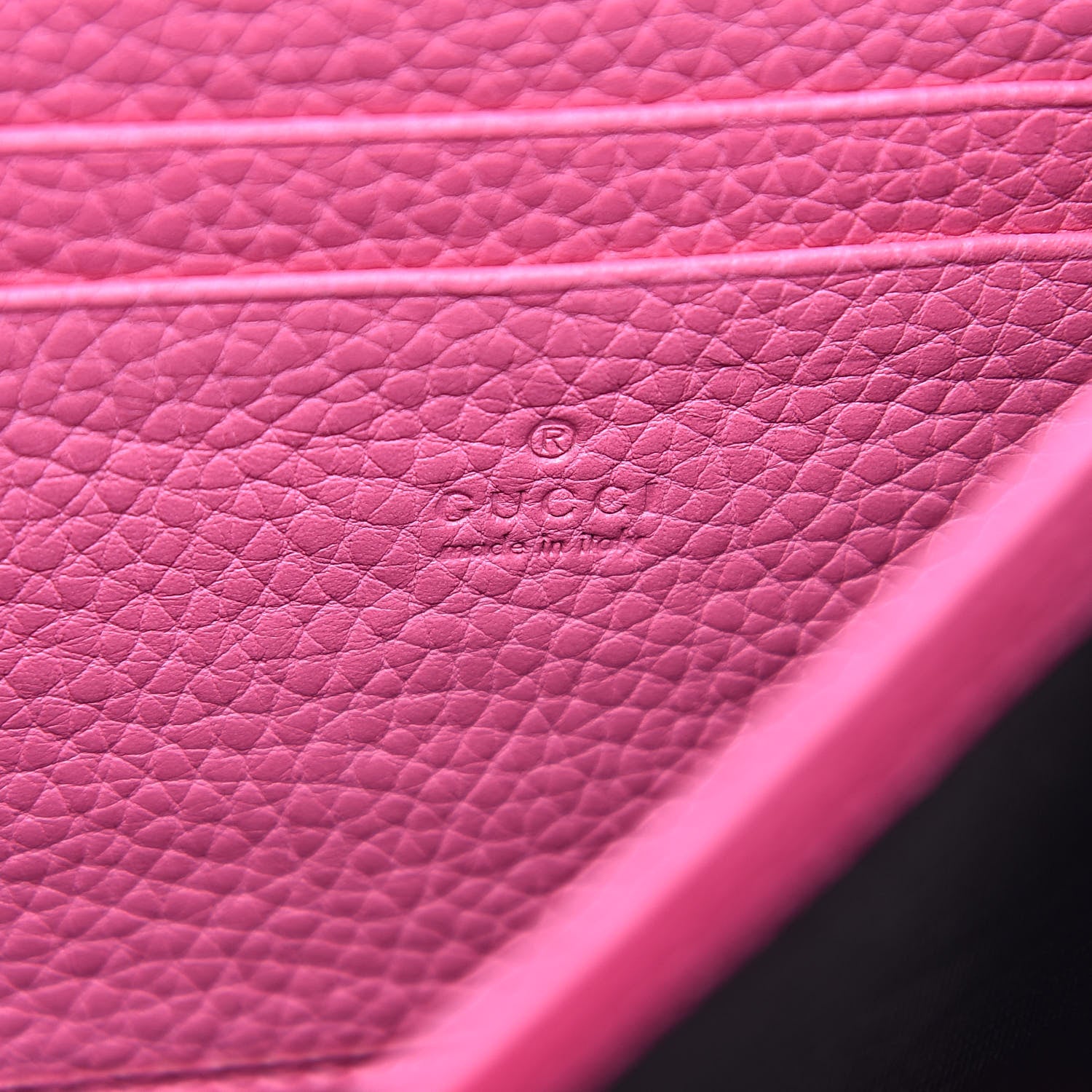 Gucci Cellarius Calfskin GG Marmont Chain Wallet Pink Tropical Flower 6 of 10