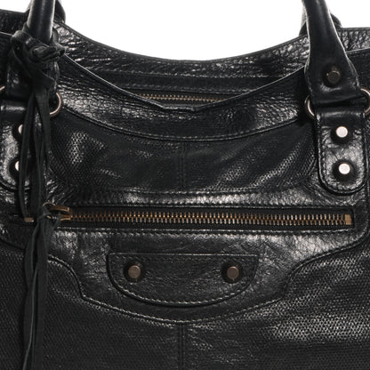 Balenciaga Agneau Perforated City Black 8 of 9