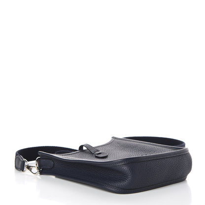 Hermes Taurillon Clemence Evelyne TPM Bleu Nuit 4 of 7