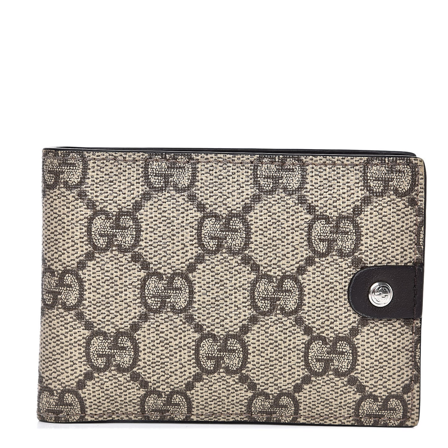 GG Plus Monogram Bi-Fold Wallet Dark Brown