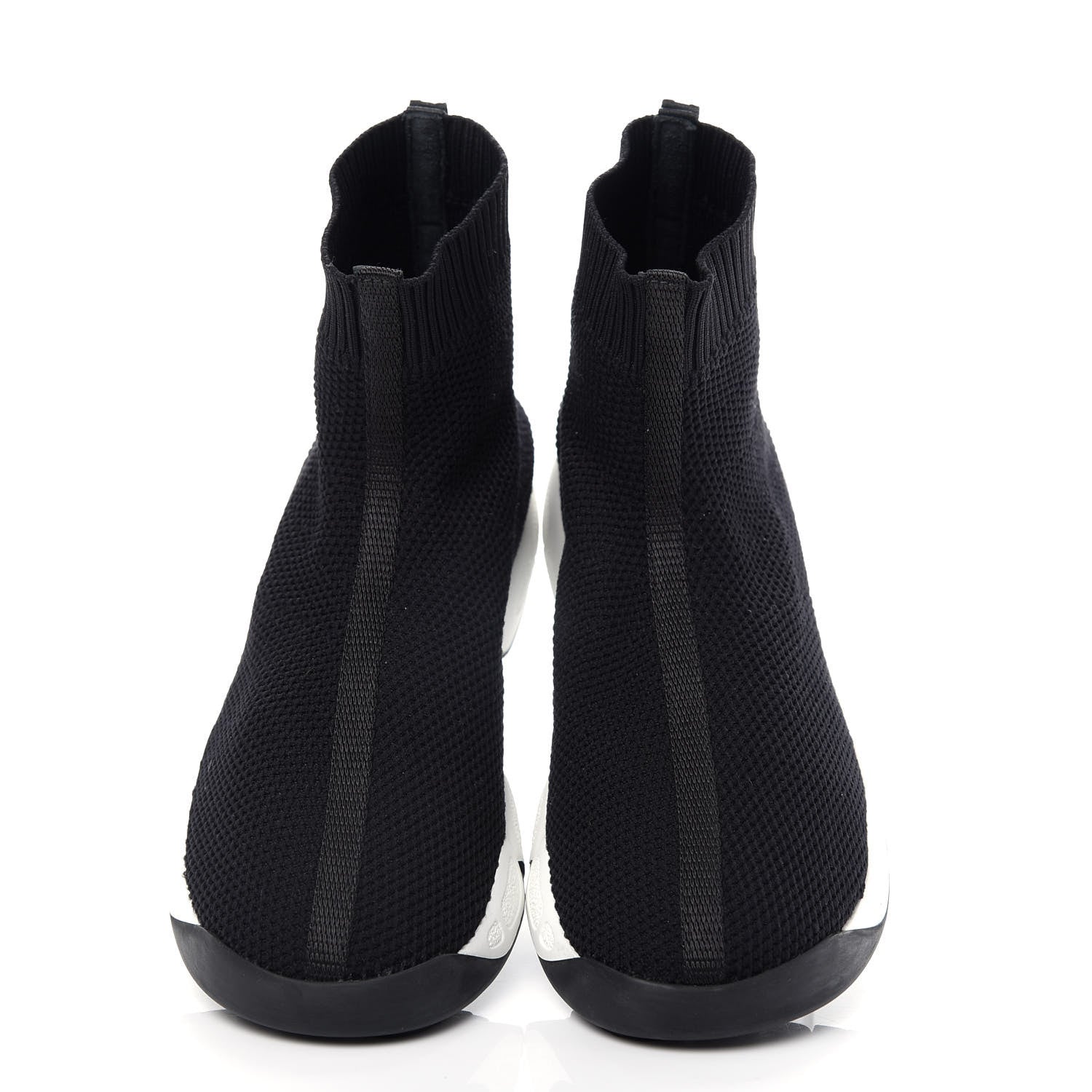 Christian Dior Technical Knit F. Two Point Zero High Top Sneakers 36 Black 5 of 9
