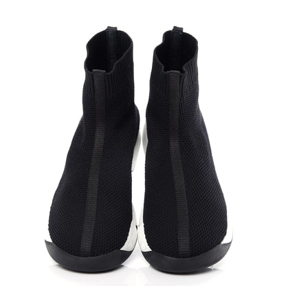Christian Dior Technical Knit F. Two Point Zero High Top Sneakers 36 Black 5 of 9