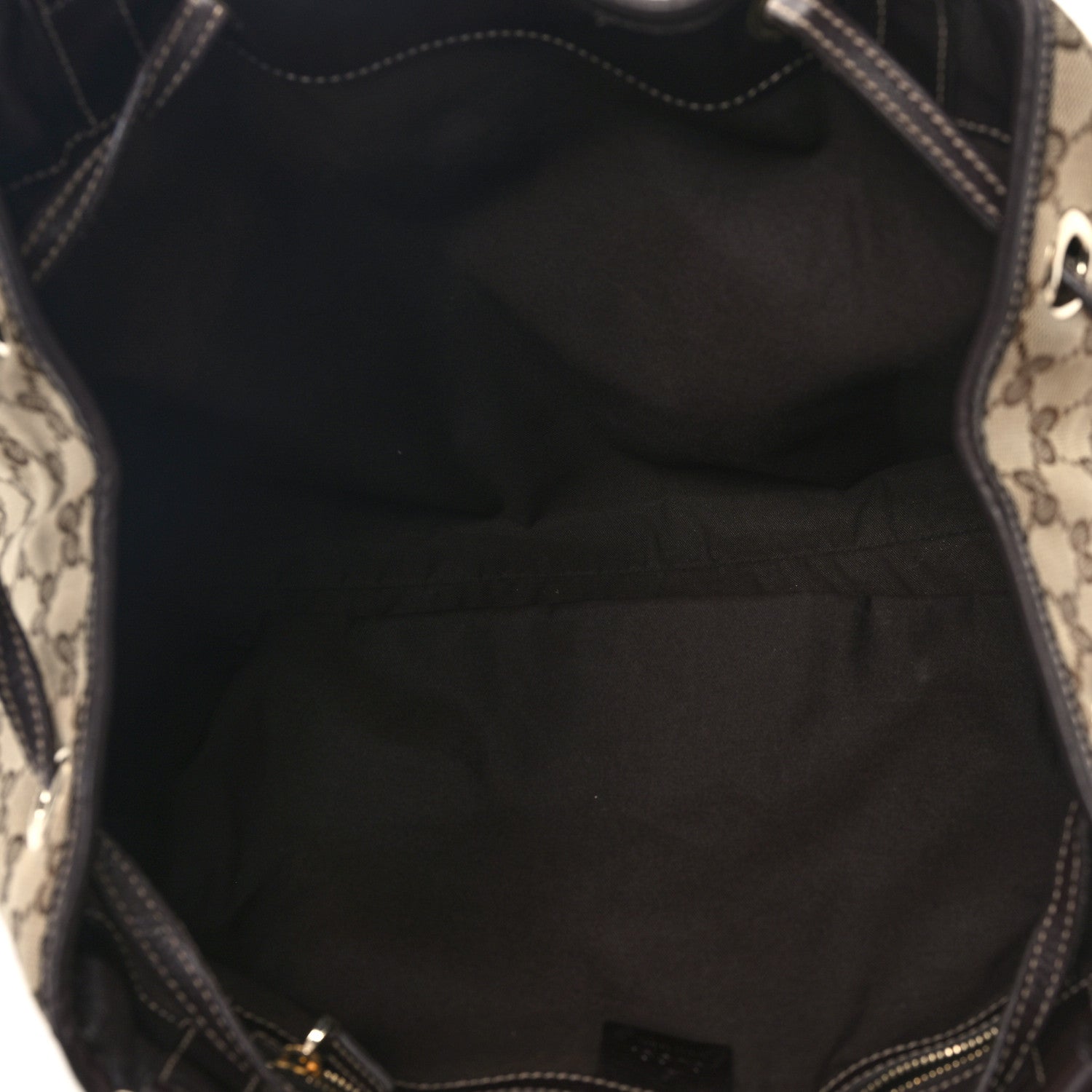 Gucci Monogram Peggy Braided Tote Dark Brown 5 of 10