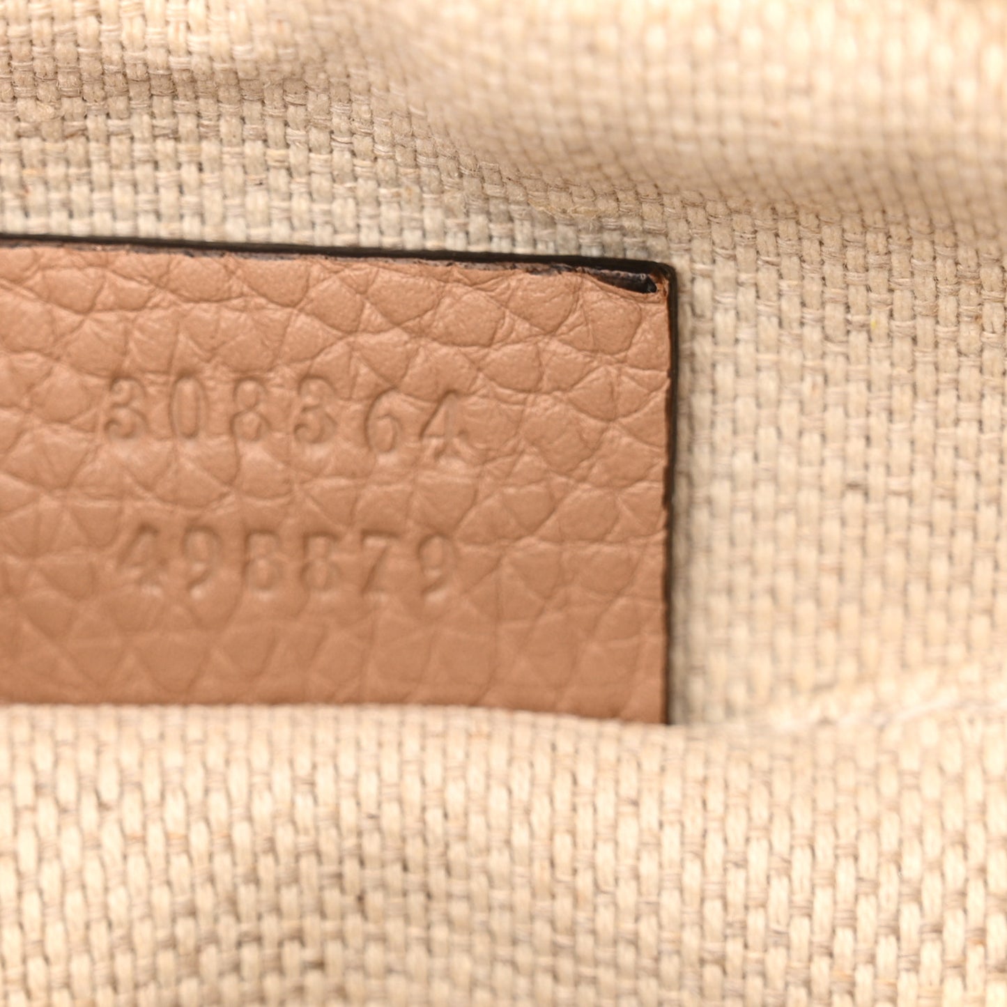 Pebbled Calfskin Small Soho Disco Bag Camelia