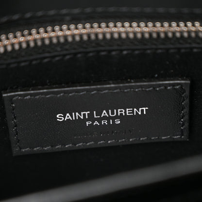 Saint Laurent Calfskin Y Quilted Monogram Toy Loulou Crossbody Bag Black 7 of 11